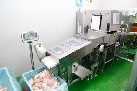 X線診断装置による検品作業