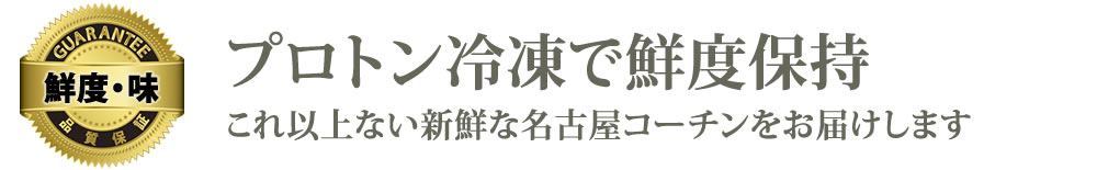 プロトン冷凍で鮮度保持